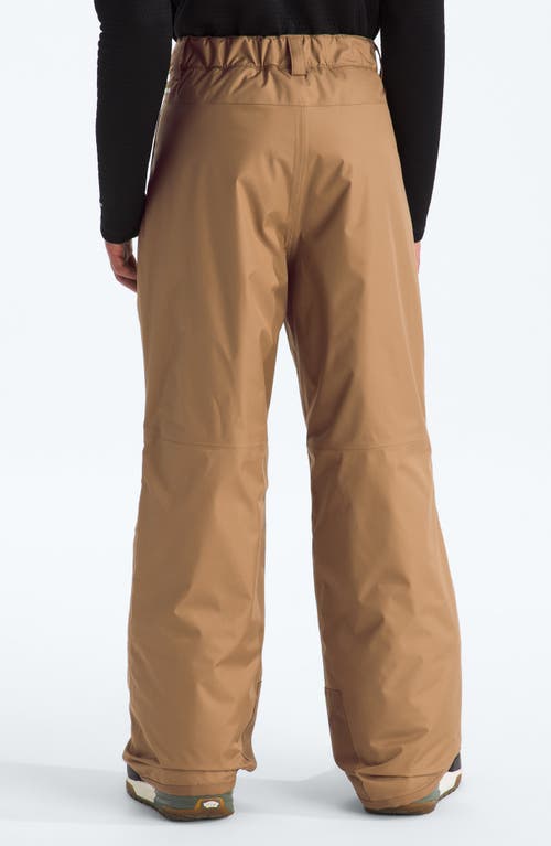 The North Face Kids' Freedom Waterproof Insulated Snow Pants In Brown