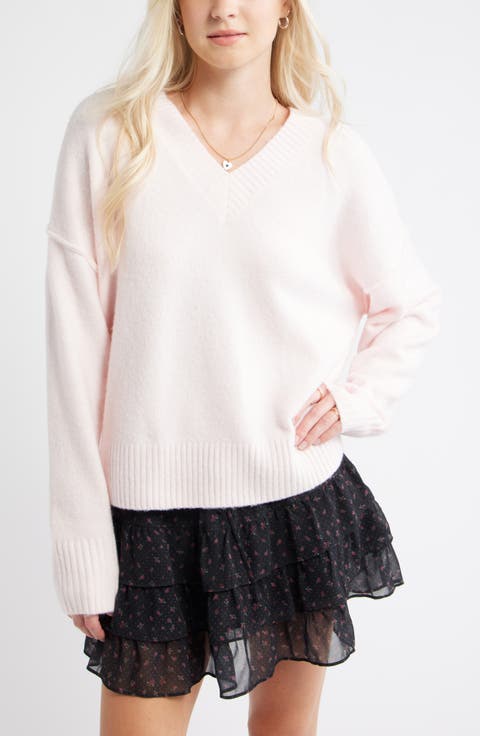 Oversize Cozy V-Neck Sweater