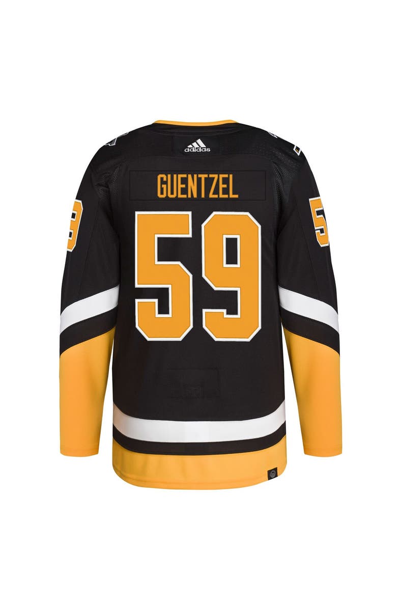 adidas Men's adidas Jake Guentzel Black Pittsburgh Penguins Alternate Primegreen Authentic Player Jersey, Alternate, color, 