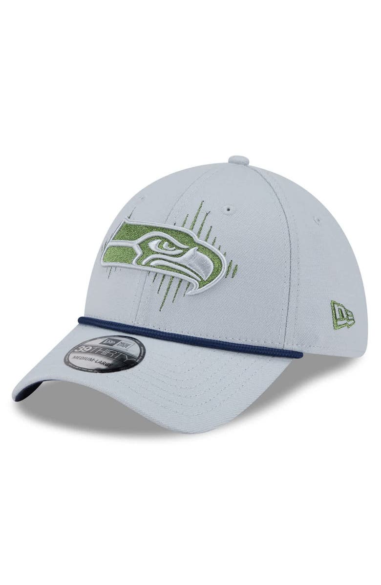 New Era Men's New Era Wolf Gray Seattle Seahawks 2025 Rivalries Collection Sideline 39THIRTY Flex Hat, Alternate, color,