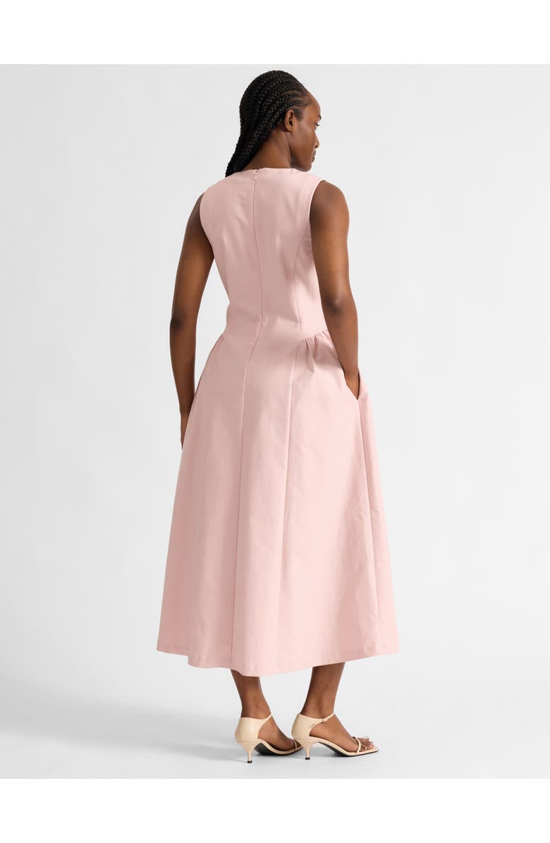 Albaray Cotton Sateen Gathered Side Dress, Alternate, color, Pink