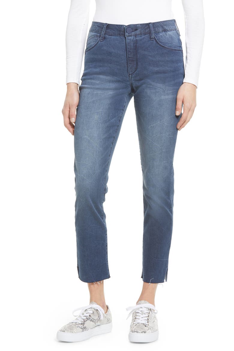 Vintage High Waist Ankle Straight Leg Jeans (Nordstrom Exclusive), Main, color, DARK INDIGO ARTISANAL