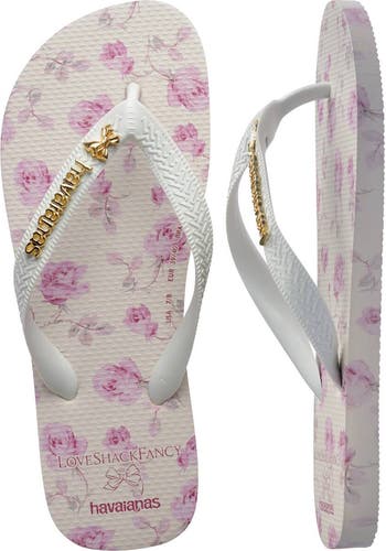 x LoveShackFancy Top Ribbon Flip Flop