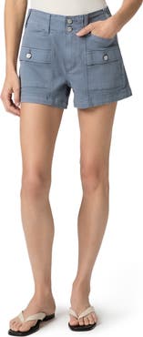 PAIGE Olivia Cargo Denim Shorts