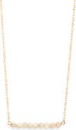House of Olia Reom Expression 14k Gold Filled Mother of Pearl Bar Necklace