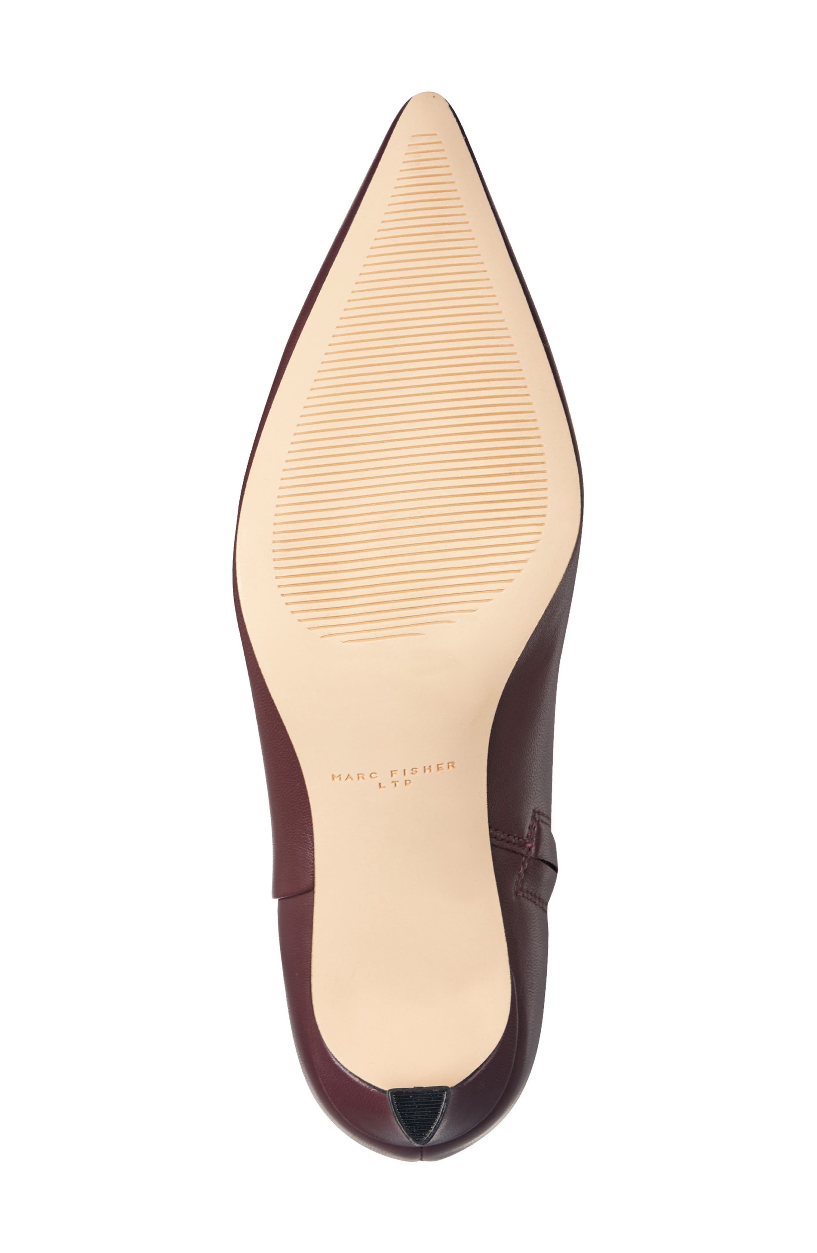 Sasha Pointed Toe Bootie, Alternate, color, DARK RED
