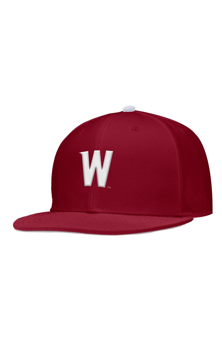 Nike Men's Nike Crimson Washington State Cougars On-Field Baseball Performance Fitted Hat, Main, color, Crimson