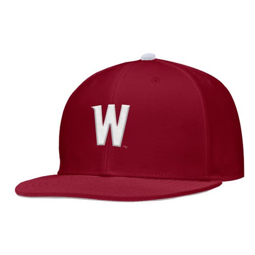 Nike Crimson Washington State Cougars On-field Baseball Performance Fitted Hat