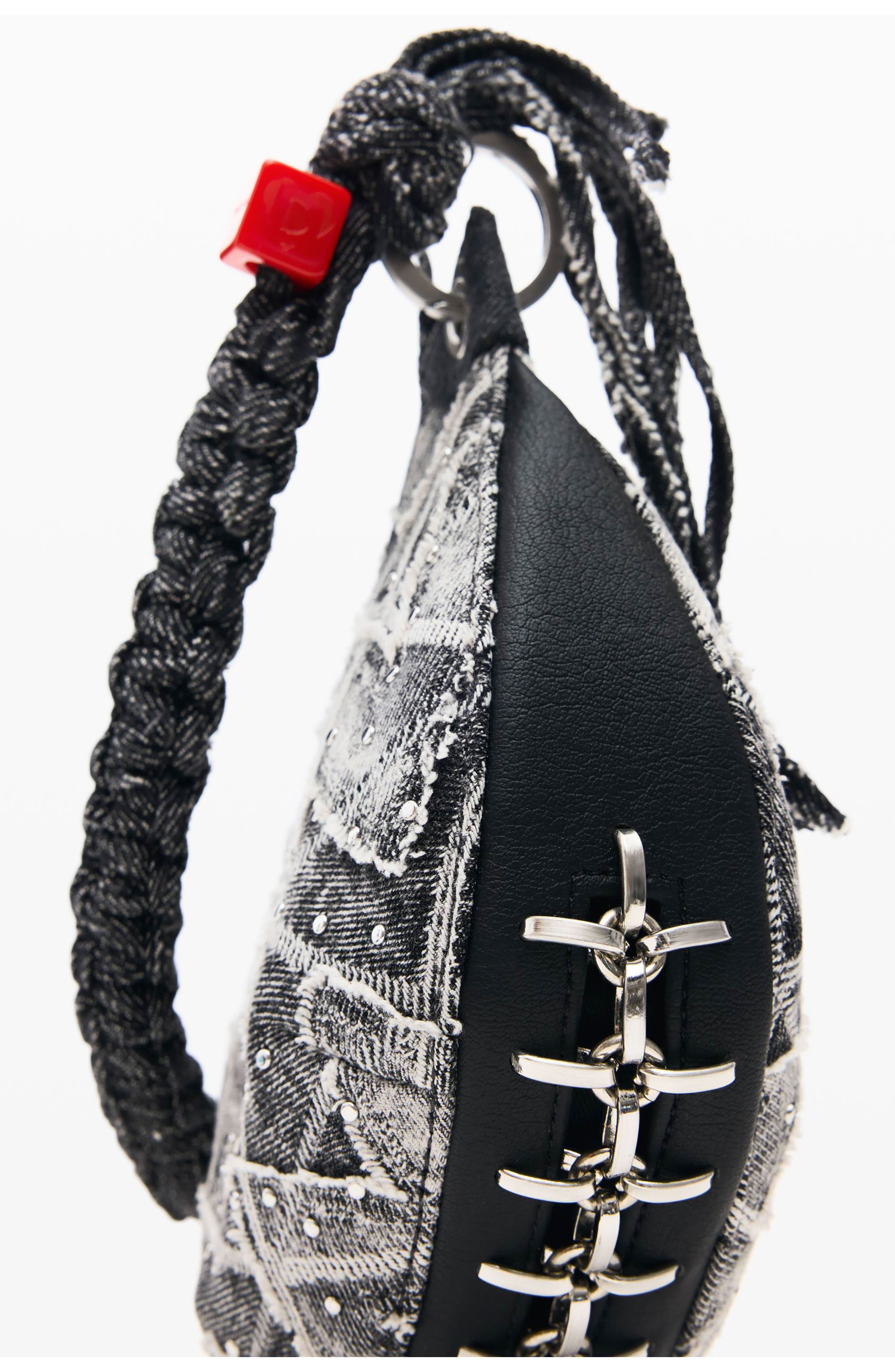 Desigual Convertible Shoulder Bag, Alternate, color, Light Gray