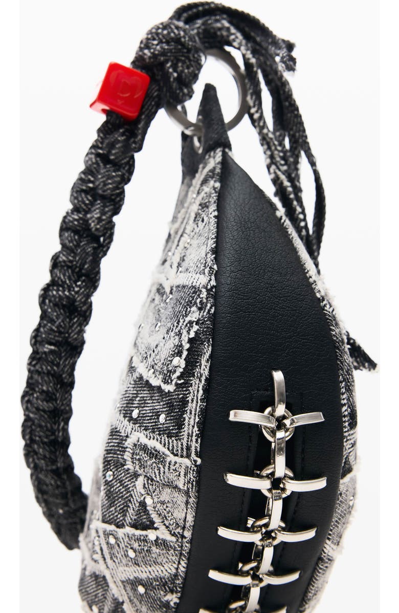 Desigual Convertible Shoulder Bag, Alternate, color, Light Gray