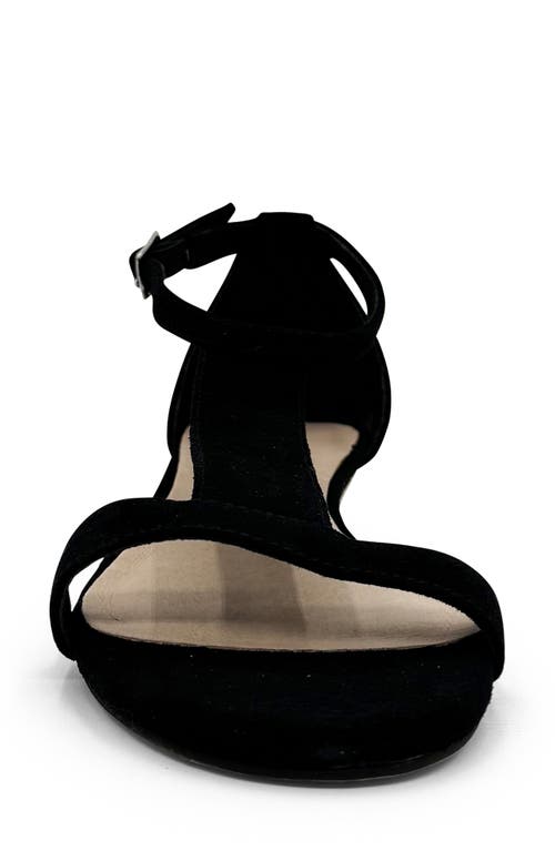 Shop Chelsea Crew Samira Wedge Sandal In Black Suede