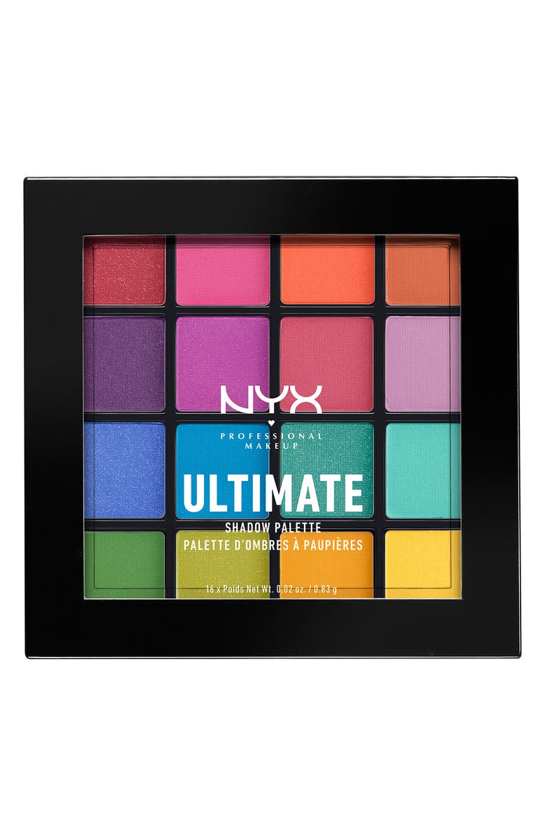 NYX PROFESSIONAL MAKEUP Brights Ultimate Shadow Palette, Main, color, Open Misc