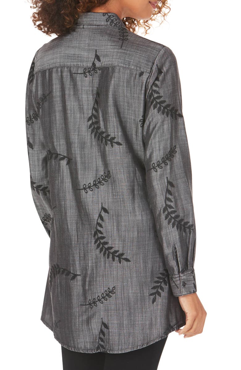 Foxcroft Cici Embroidered Tunic Shirt, Alternate, color, 