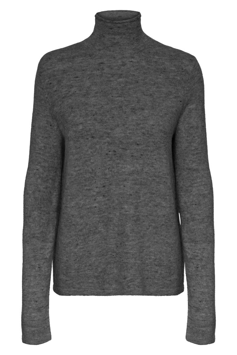 Avery Funnel Neck Sweater, Alternate, color, DARK GREY