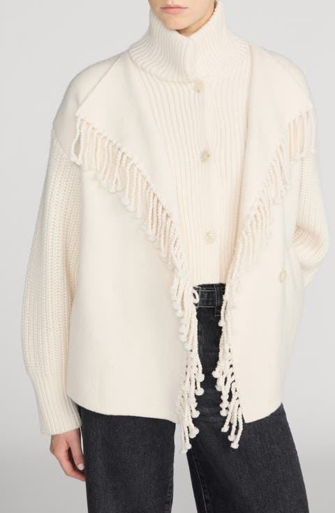 The Cropped Jacquard Coat