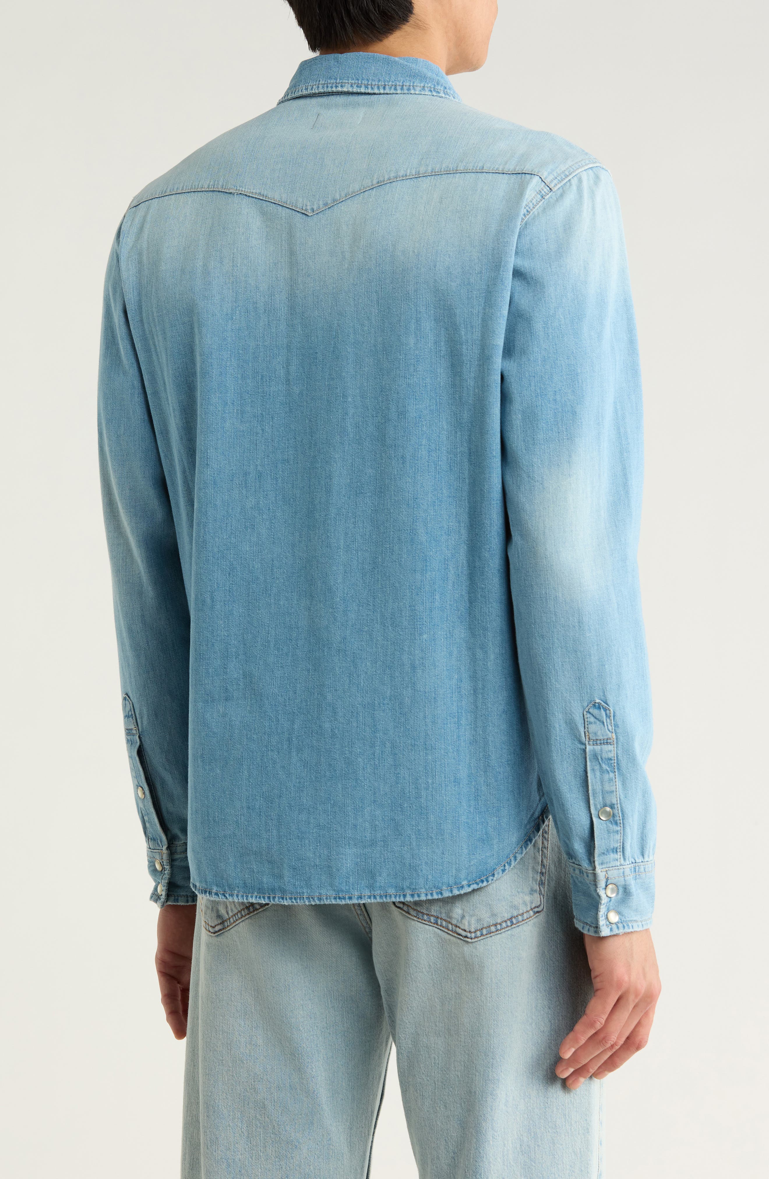 Aiden Western Denim Button-Up Shirt - image 4