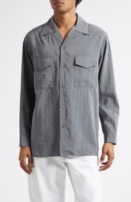 Lemaire Dry Silk Blend Button-Up Shirt