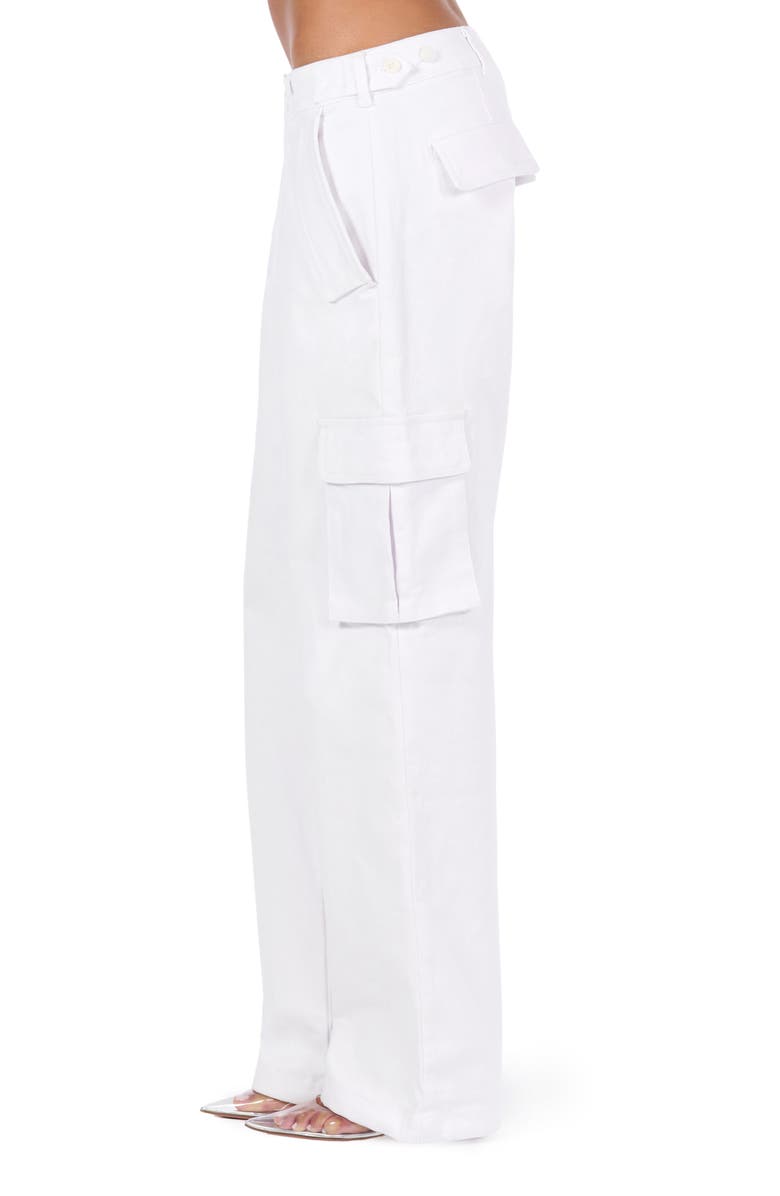 Naked Wardrobe Cargo Pants, Alternate, color, White