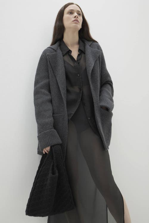 Naked Cashmere Zena Ribbed Cashmere Cardigan In Gray