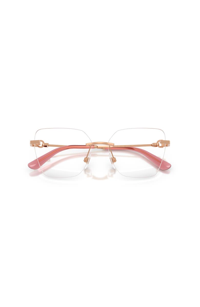 Dolce&Gabbana 56mm Cat Eye optical glasses, Alternate, color, Pink