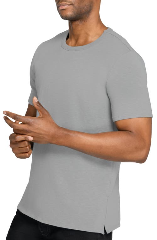 Wrk W.r.k Asher White Slub Stretch Cotton & Modal T-shirt