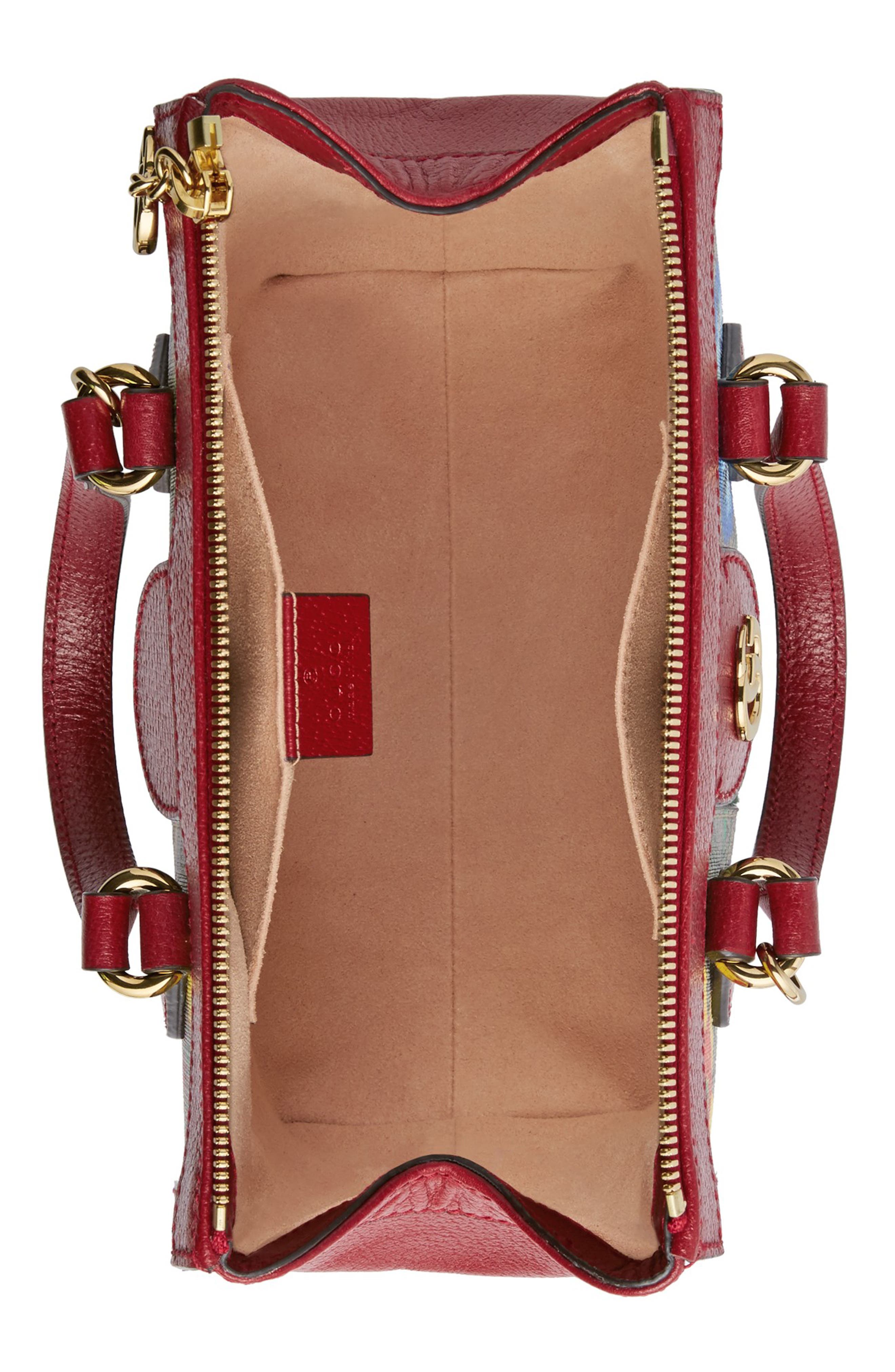 Gucci Small Ophidia Floral GG Supreme Canvas Tote, Alternate, color, 