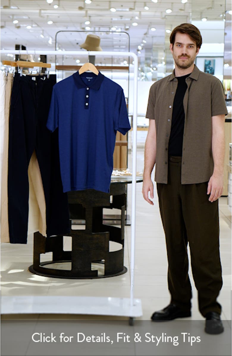 Barnes Bird's Eye Cotton & Modal Polo, sales video thumbnail