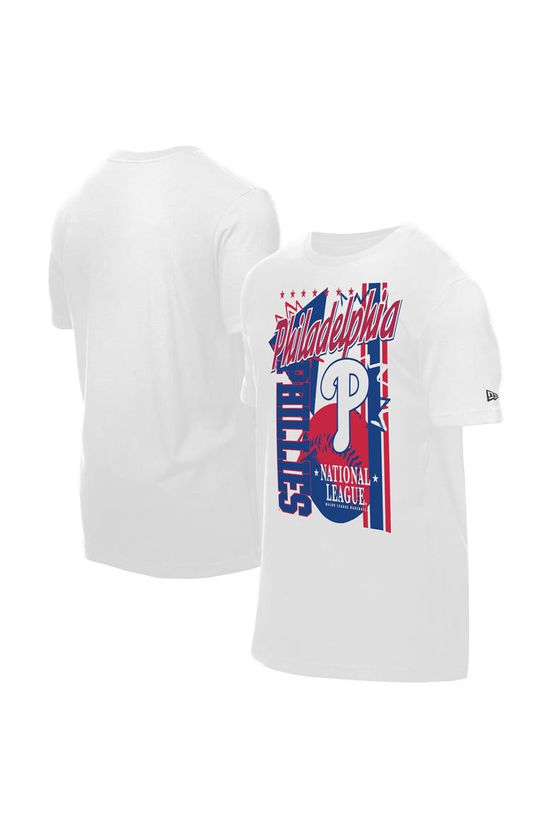 Men's New Era White Philadelphia Phillies Big Graphic Domestic T-Shirt, Main, color, White