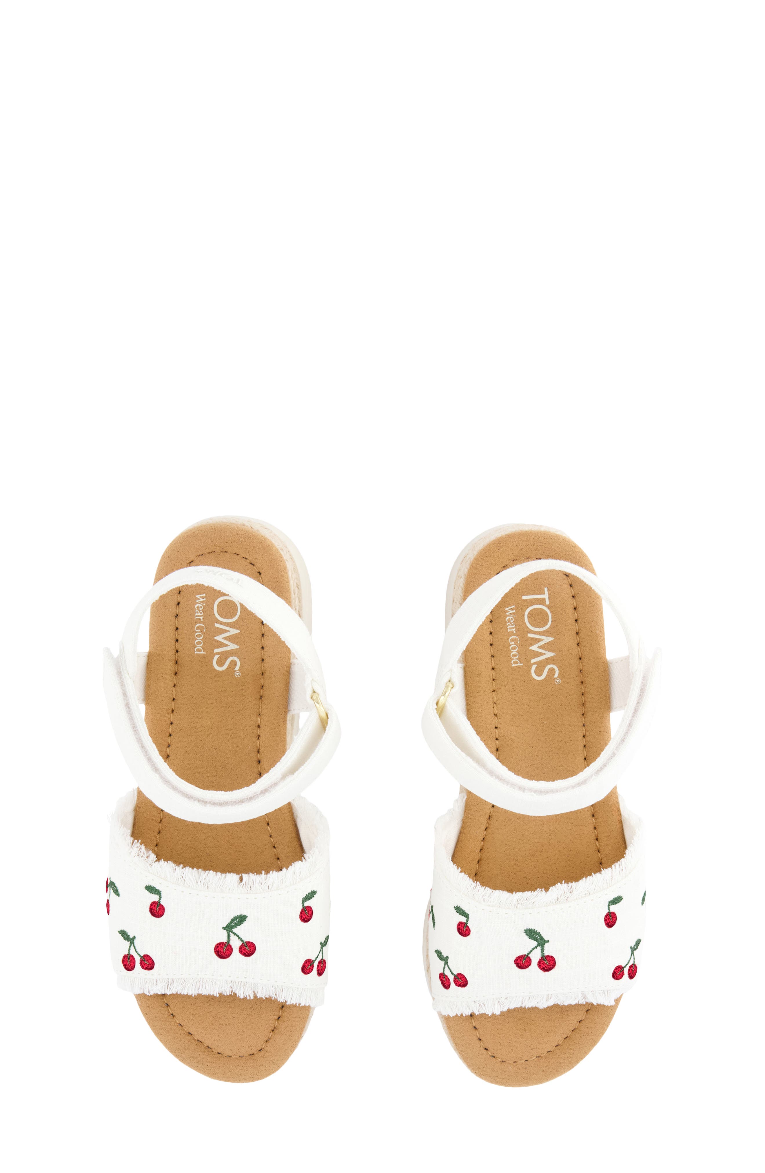 TOMS Kids' Diana Espadrille Ankle Strap Platform Wedge Sandal, Alternate, color, 