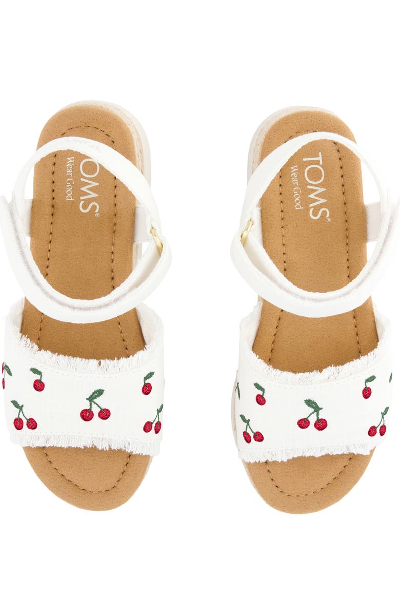 TOMS Kids' Diana Espadrille Ankle Strap Platform Wedge Sandal, Alternate, color,