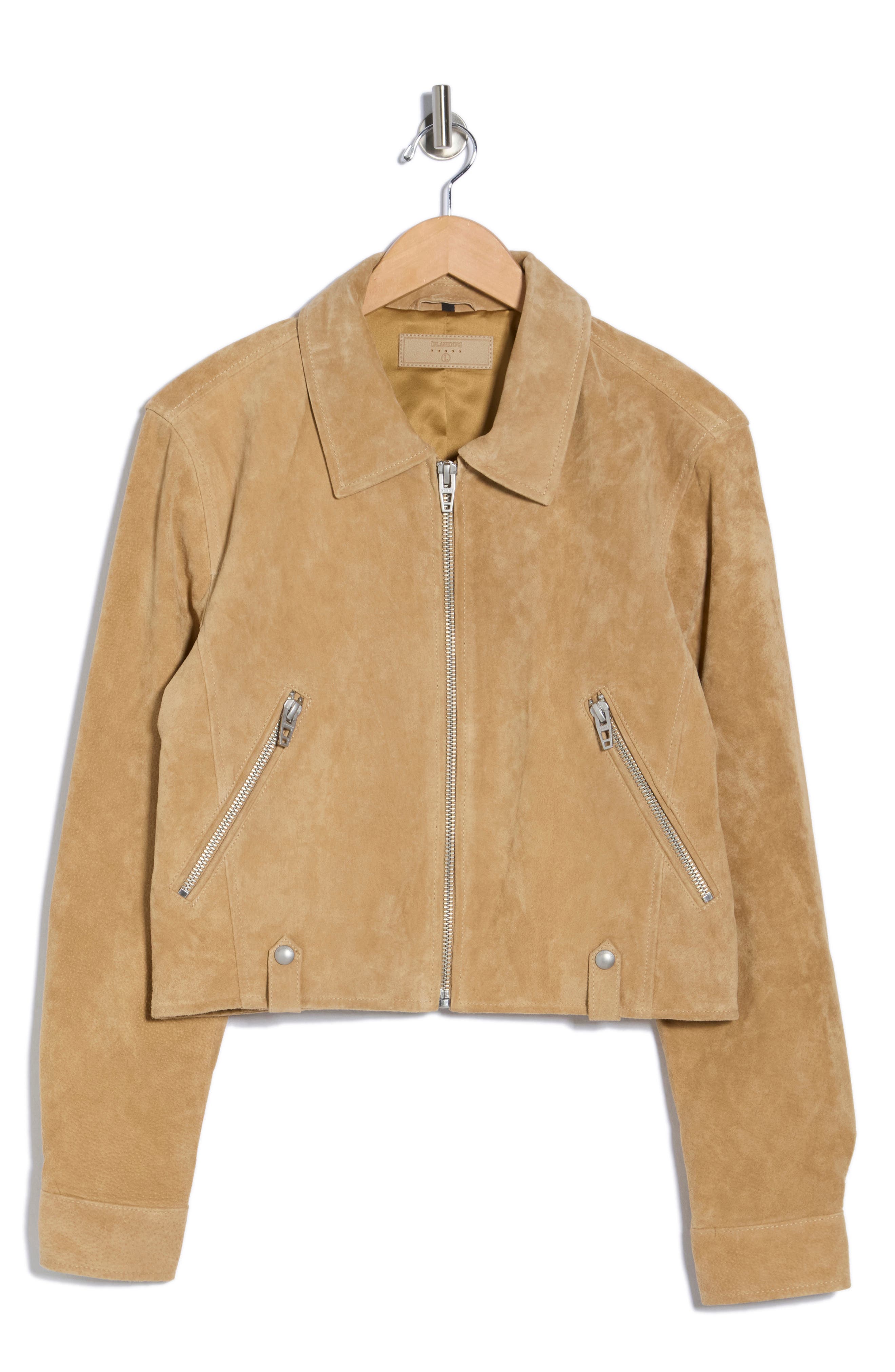BLANKNYC Crop Suede Jacket