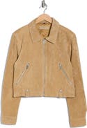 BLANKNYC Crop Suede Jacket