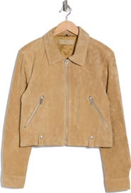 BLANKNYC Crop Suede Jacket