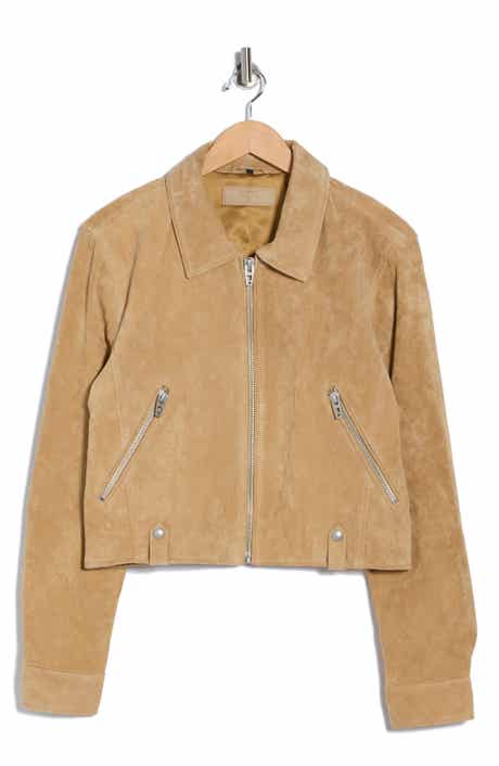 BLANKNYC Crop Suede Jacket
