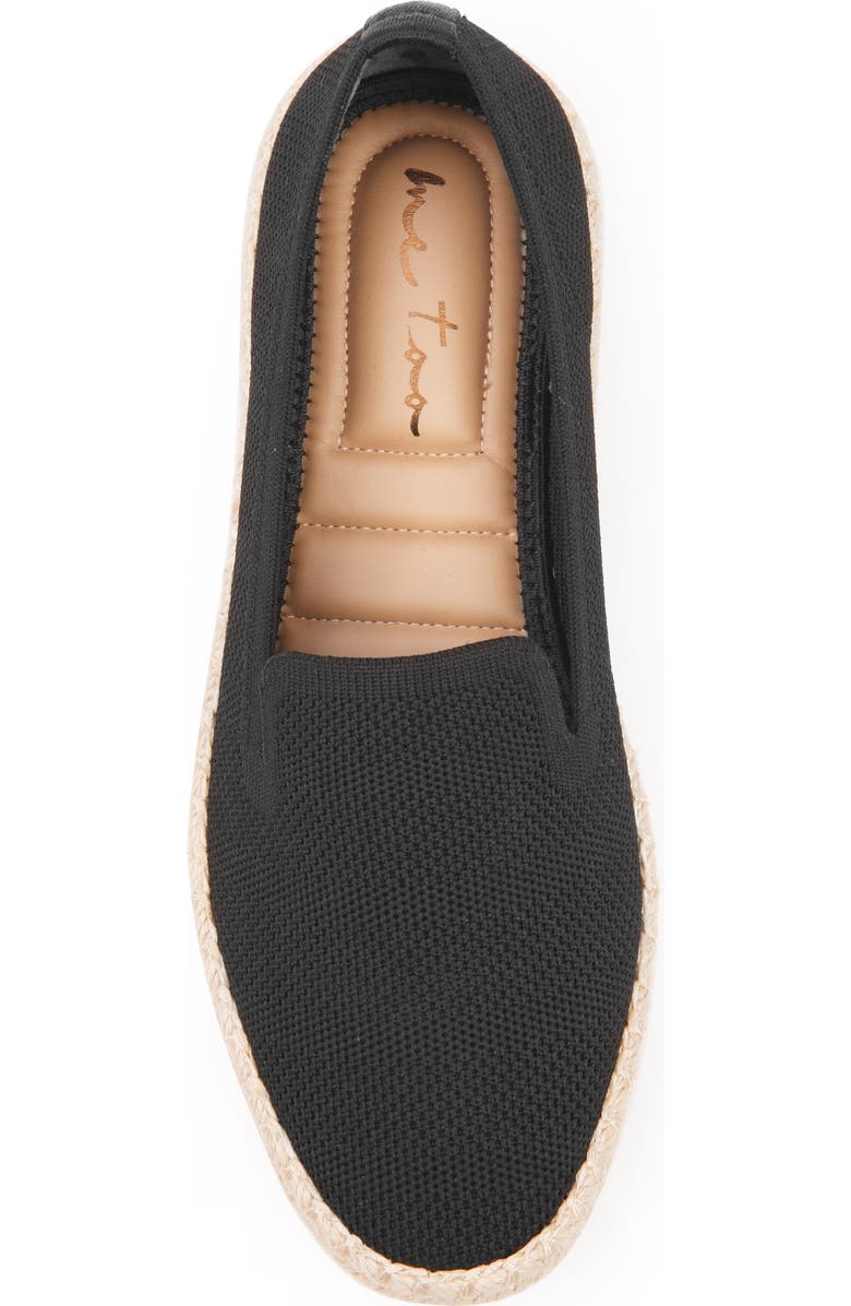 Me Too Koda Knit Slip-On Espadrille Sneaker, Alternate, color, Black Mesh