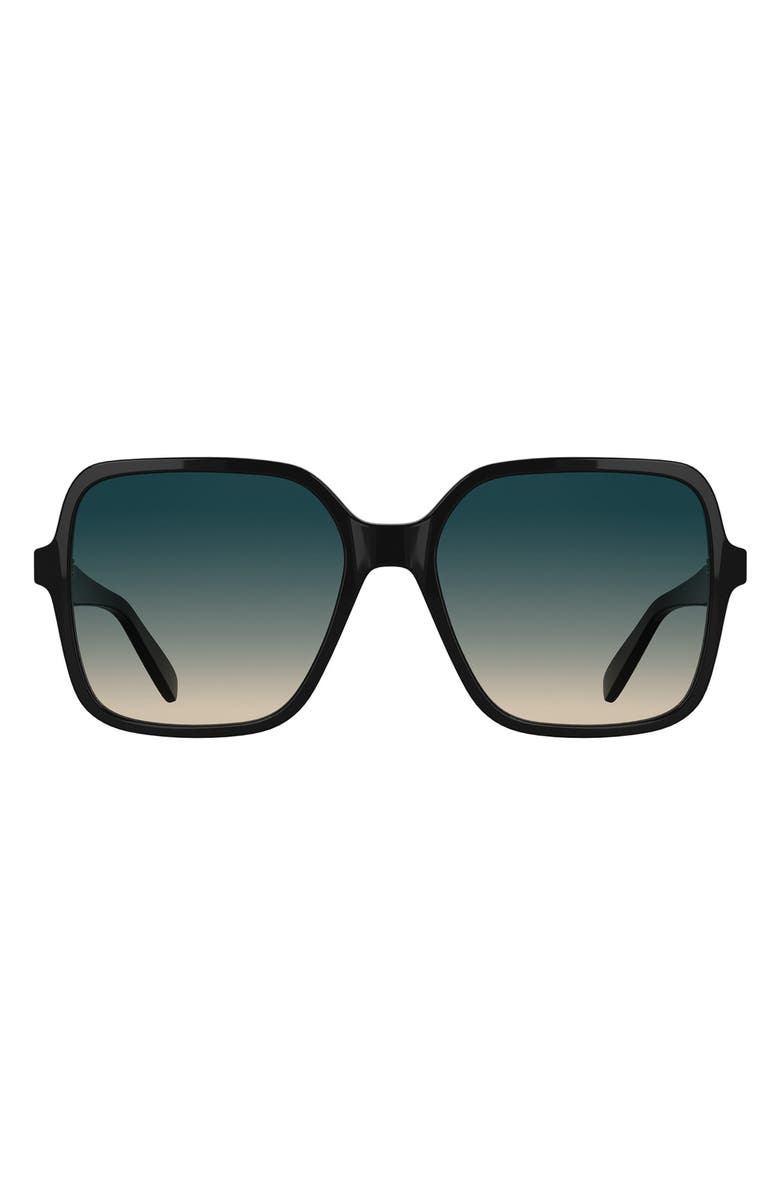 Longchamp Le Pliage 57mm Gradient Modified Rectangular Sunglasses, Main, color,