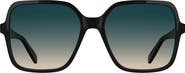 Longchamp Le Pliage 57mm Gradient Modified Rectangular Sunglasses