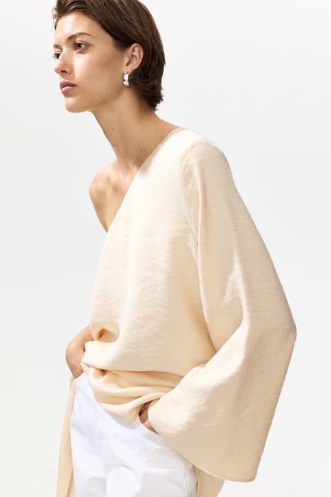Modal-blend One-shoulder Top