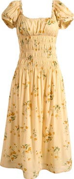 Reformation Riva Floral Midi Sundress