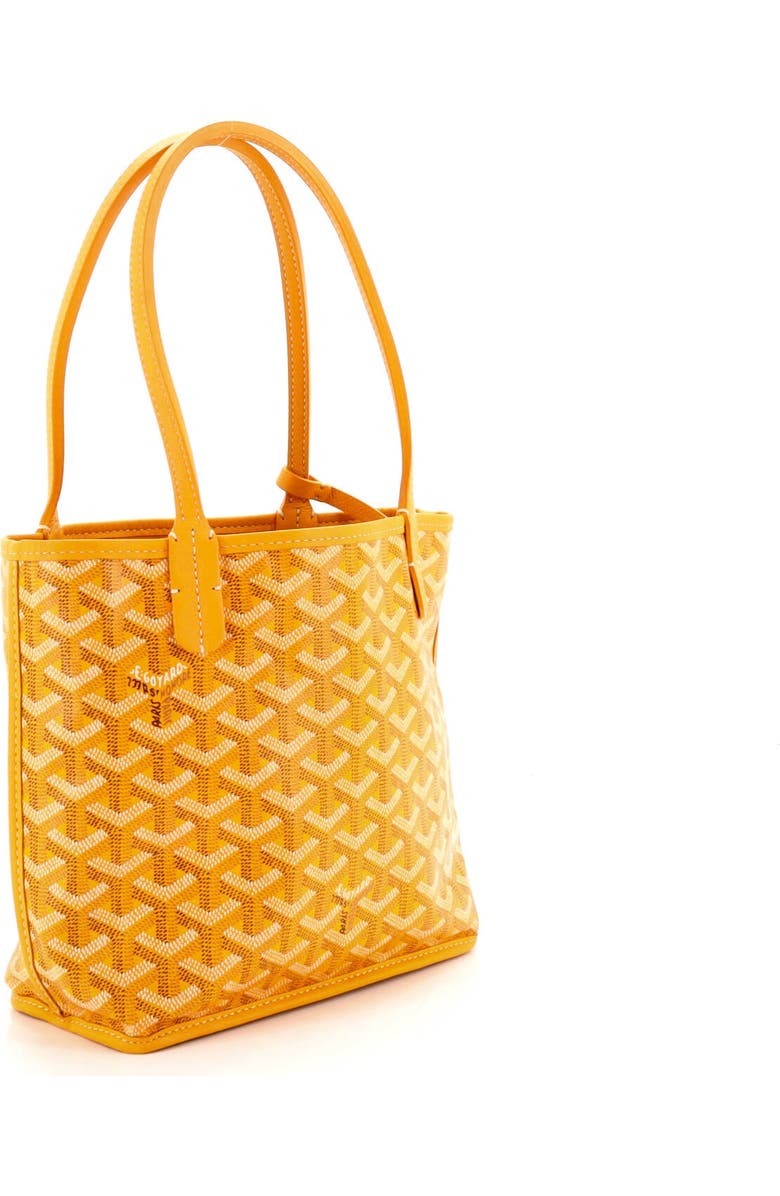 Pre-Owned Goyard Anjou Reversible Tote Coated Canvas Mini, Alternate, color, Yellow