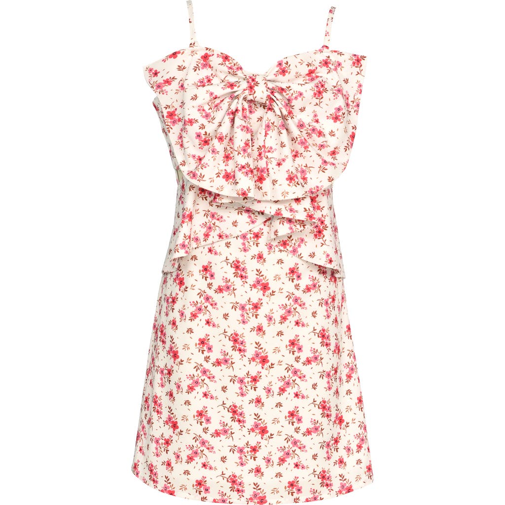 Hannah Banana Kids' Bow Front Party Dress In Multi