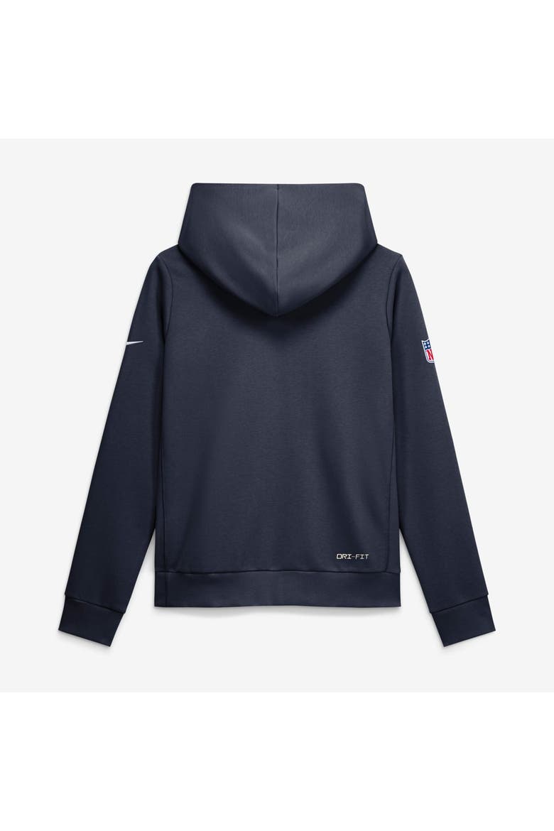 Women's Nike Navy Chicago Bears Sideline Standard Issue Dri-FIT Hoodie, Alternate, color, Navy