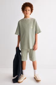 H&M 2-piece waffled jersey set