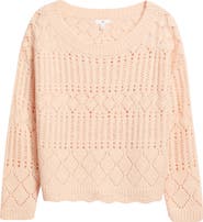 BP. Open Stitch Oversize Sweater