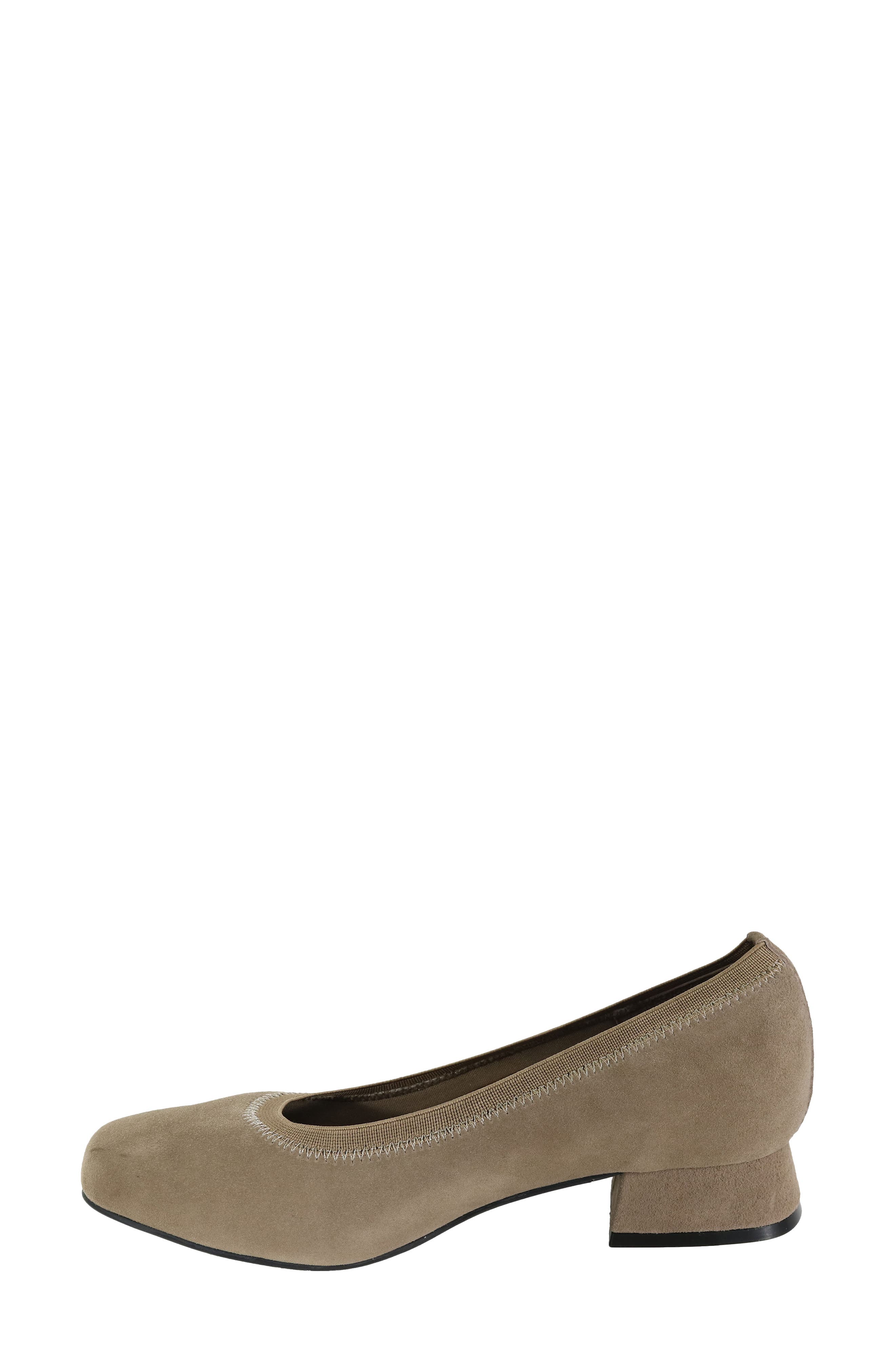 Fab Square Toe Pump, Alternate, color, TAUPE SUEDE