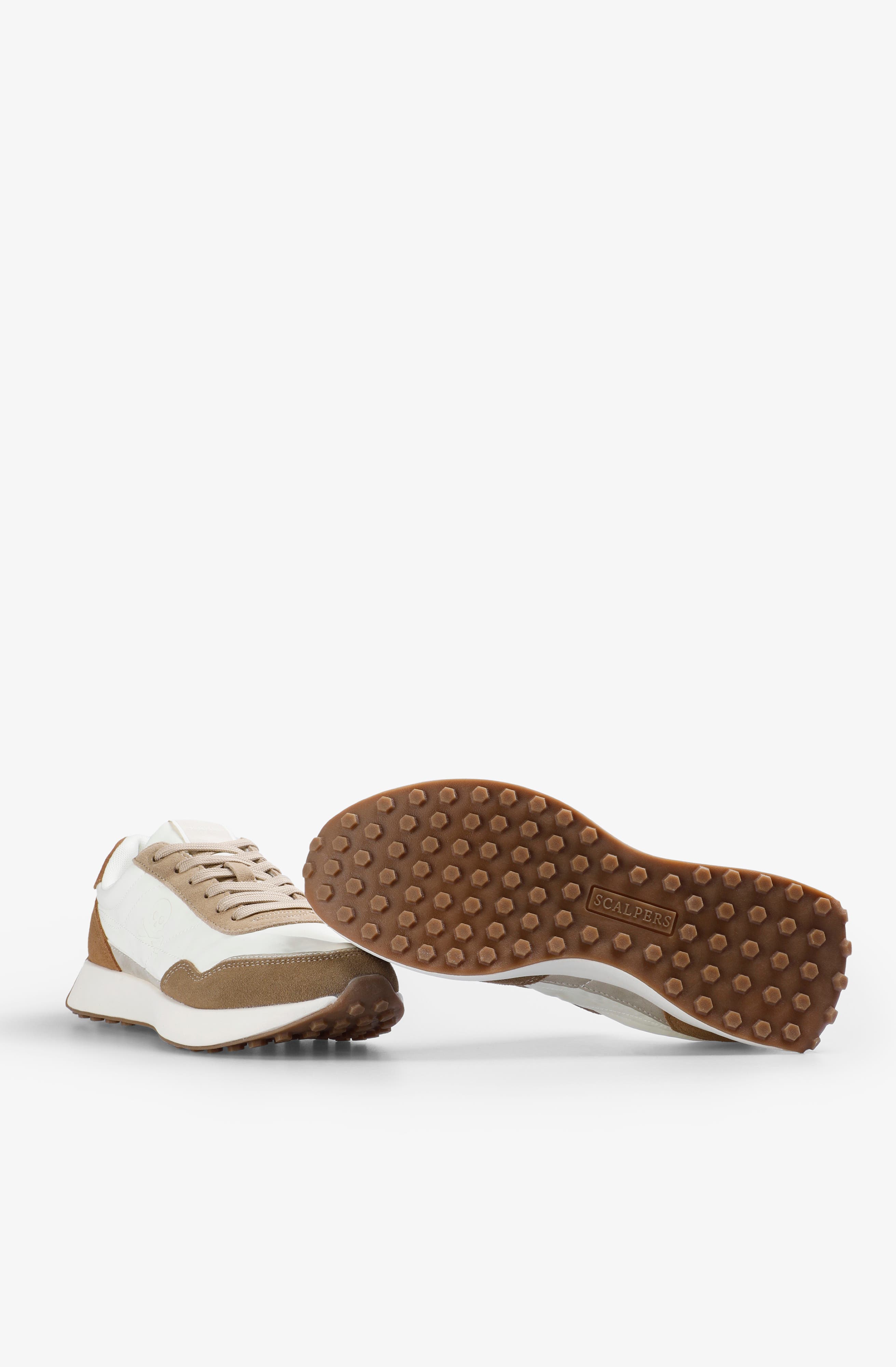 Scalpers Oregon Sneakers W, Alternate, color, Offwhite-Camel