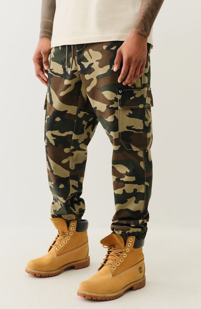 True Religion Camo Cargo Joggers, Alternate, color,