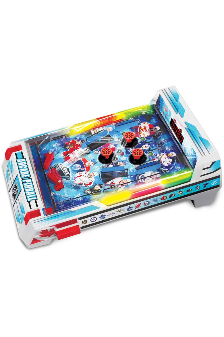 Nhl Arcade Pinball Light & Sound Tabletop Sports Game, Alternate, color, Multicolored