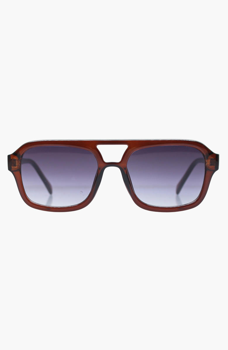 Reality Eyewear Runway USA Edition Sunglasses, Main, color, Chocolate