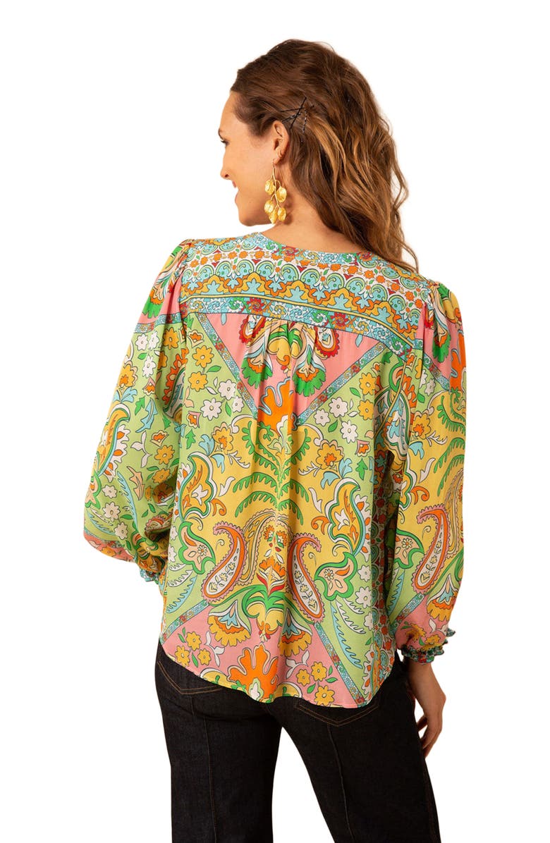 Hale Bob Leila Silk Top, Alternate, color,